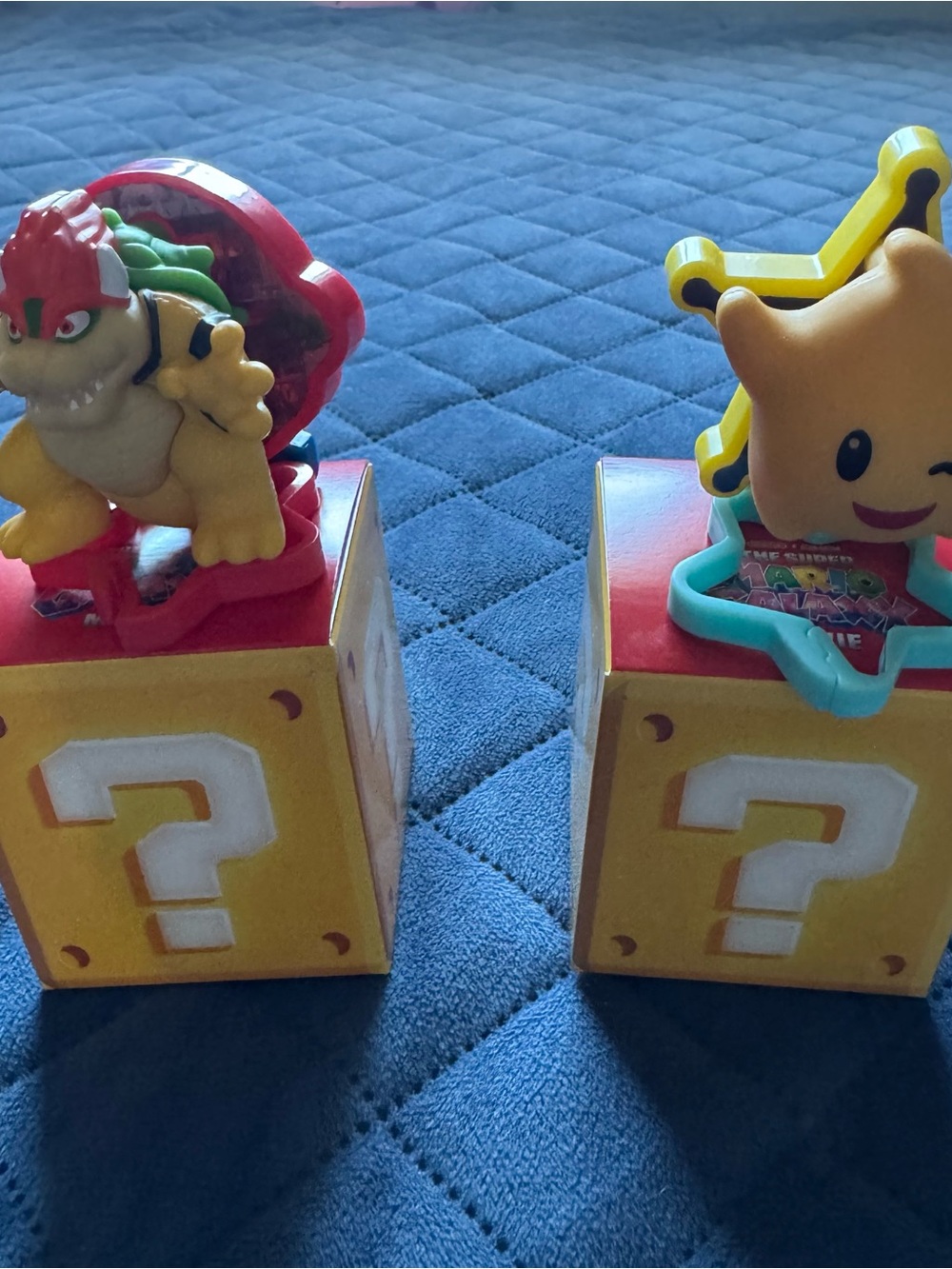 Super Mario Bowser & Super Star Happy Meal Toys Lot of 2 Nintendo Collectibles